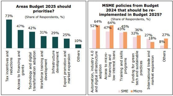 Figure 3: Beyond lowering tax, businesses want more financing options and technology adoption support in the upcoming Budget 2025
